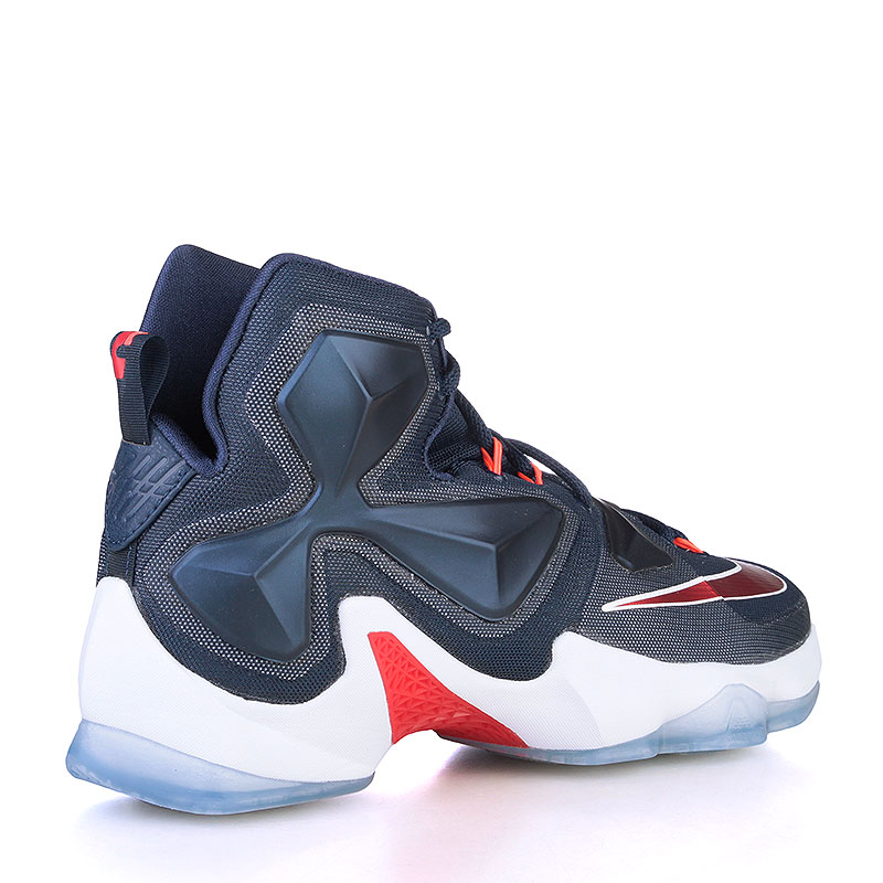 мужские синие баскетбольные кроссовки Nike Lebron XIII 807219-461 - цена, описание, фото 2